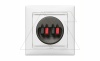 Valena - Розетка для динамиков, белая (инд. упаковка)