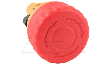 Головка кнопки аварийной, красная, разблокировка поворот или вытягивание, IP65
