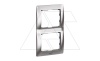 Galea Life - Рамка Metallic на 2 поста вертикальная, Chrome