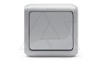Quteo - Кнопка 6А IP44,накладной монтаж, серый от интернет-магазина amperkin.by