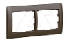 Galea Life - Рамка на 2 поста горизонтальная, Dark Bronze от интернет-магазина amperkin.by