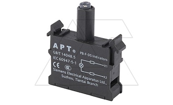 Блок индикатора, зеленый, LED, 110VAC/DC, монтаж на адаптер, для PB1 и PB3 серий