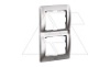 Galea Life - Рамка Metallic на 2 поста вертикальная, Chrome от интернет-магазина amperkin.by