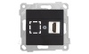 Rita - Розетка 1xHDMI, черный мат