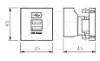 Мультимед. рамка MTG-2UC1.2 RW1 с разъемом 2xUSB, 2х600 мА, 2М, пр. вывод, белый, поликарб. от интернет-магазина amperkin.by