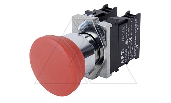 Кнопка аварийной остановки PB1S 40mm, разблок. вытягиванием, 1NC, 6A 230VAC/24VDC, 22mm, IP65