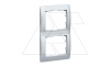 Galea Life - Рамка на 2 поста вертикальная, Aluminium