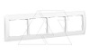 Galea Life - Рамка на 4 поста горизонтальная, White от интернет-магазина amperkin.by