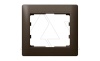 Galea Life - Рамка на 1 пост, Dark Bronze