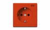 Basic 55 - Розетка 2P+E нем. стд. (оранжевый)