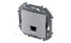 Inspiria - Розетка 1хRJ-45 UTP CAT5E (алюминий) от интернет-магазина amperkin.by