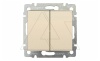 Valena - Выключатель двухклавишный, сл.кость (инд. упаковка)