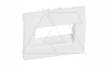Galea Life - Обрамление для инф. и тел.розеток 2хRJ45 с держат.этикетки, White
