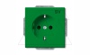 Basic 55 - Розетка 2P+E нем. стд. (зеленый)