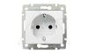 Valena - Розетка 2P+E нем. стд., белая