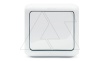 Quteo - Кнопка 6А IP44,накладной монтаж, белая