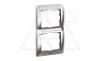 Galea Life - Рамка Metallic на 2 поста вертикальная, Chrome от интернет-магазина amperkin.by